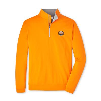 Tennessee 2024 NCAA College World Series Nat Champs Peter Millar Men's Perth Performance 1/4 Zip Pullover