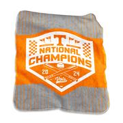  Tennessee 2024 Ncaa College World Series Nat Champ Silk Touch Throw Blanket