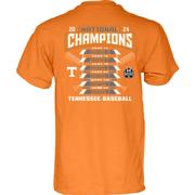  Tennessee 2024 Ncaa College World Series Nat Champs Men's Scores Tee