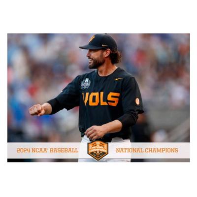 Tennessee 2024 NCAA Baseball Champions College Wall Art PVC- Coach Vitello