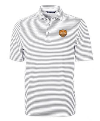 Tennessee Cutter & Buck 2024 NCAA CWS National Champions Men's Big & Tall Eco Pique Stripe Polo