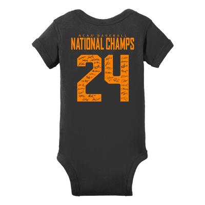 Tennessee 2024 College World Series Nat Champs Infant NIL Shirsey Onesie