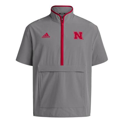 Nebraska Adidas Sideline 1/4 Zip Pullover