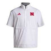  Nebraska Adidas Sideline 1/4 Zip Pullover