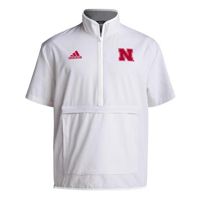 Nebraska Adidas Sideline 1/4 Zip Pullover