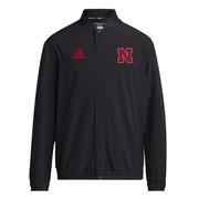  Nebraska Adidas Sideline Full Zip Woven Jacket