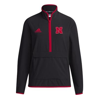 Nebraska Adidas Women's 1/4 Zip Pullover