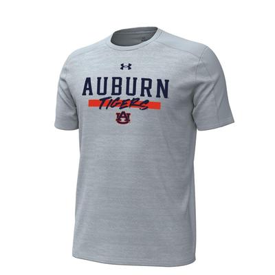 Auburn Under Armour Gameday Tech Wave Tee GREY