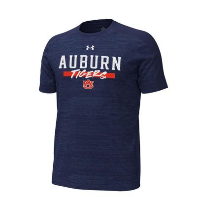 Auburn Under Armour Gameday Tech Wave Tee NAVY