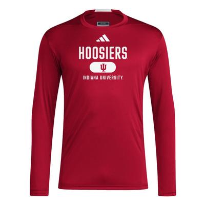 Indiana Adidas Sideline Training Long Sleeve Tee