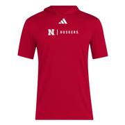  Nebraska Adidas Sideline Training Tee