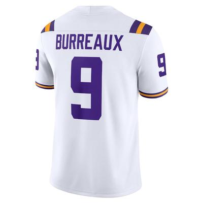 LSU Nike Burrow #9 Replica Jersey WHITE