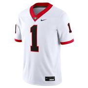  Georgia Nike # 1 Road Game Jersey