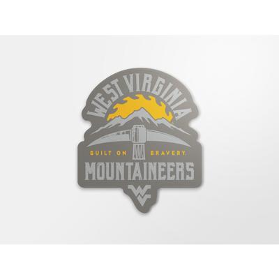 West Virginia Mountaineers Built on Bravery Decal