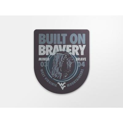 West Virginia Built on Bravery Miner Decal