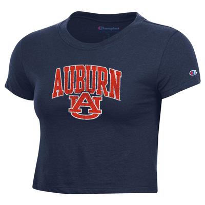 Auburn Champion Women's Core Baby Mini Arch Logo Tee