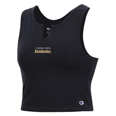 Florida State Champion Women's Tailgate Fitted Her Crop Tank Top