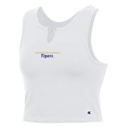  Lsu Champion Women's Tailgate Fitted Her Crop Tank Top