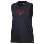  Georgia Champion Women's Core Muscle Script Arch Tank Top