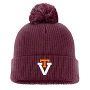  Virginia Tech Vault Nike Solid Peak Pom Beanie