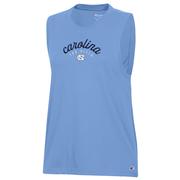  Unc Champion Women's Core Muscle Script Arch Tank Top