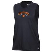  Clemson Champion Women's Core Muscle Script Arch Tank Top