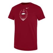  Arkansas Nike Kids Legend Football Tee