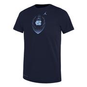  Unc Jordan Brand Kids Legend Football Tee