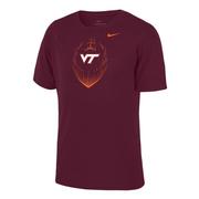  Virginia Tech Nike Youth Legend Football Tee