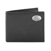  Virginia Zep- Pro Black Leather Concho Bifold Wallet