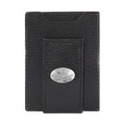  Virginia Zep- Pro Zep- Pro Black Leather Concho Front Pocket Wallet