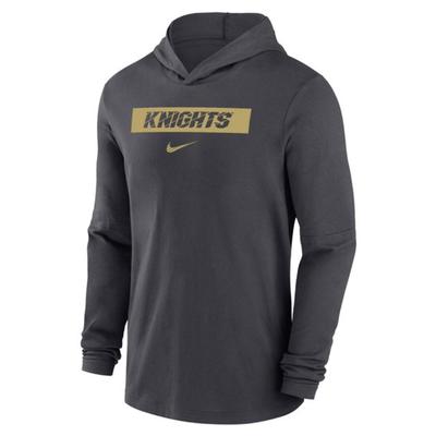 UCF Nike Dri-Fit Hoodie Tee ANTHRACITE