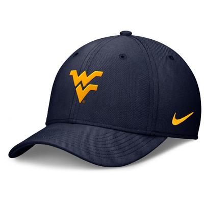West Virginia Nike Rise Structured Swooshflex Cap