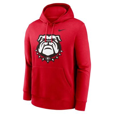 Georgia Nike Alt Logo Club Fleece Hoodie RED