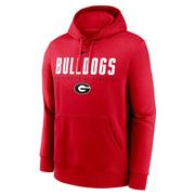  Georgia Nike Mascot Straight Club Fleece Hoodie