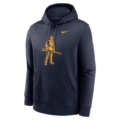 West Virginia Nike Alt Logo Club Fleece Hoodie