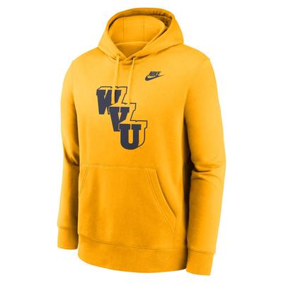 West Virginia Nike Legacy Logo Club Fleece Hoodie