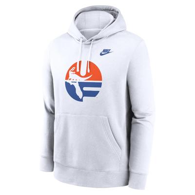 Florida Nike Legacy Logo Club Fleece Hoodie WHITE