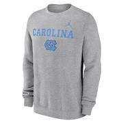  Unc Jordan Brand Primary Stack Club Fleece Crew