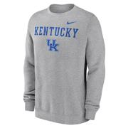  Kentucky Nike Primary Stack Club Fleece Crew