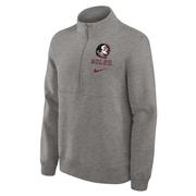  Florida State Nike 1/2 Zip Pullover Club Fleece