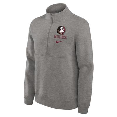 Florida State Nike 1/2 Zip Pullover Club Fleece