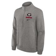  Georgia Nike 1/2 Zip Pullover Club Fleece