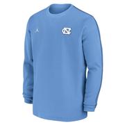  Unc Jordan Brand Sideline Coach Long Sleeve Crew Top