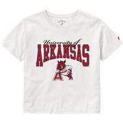  Arkansas League Women's Clothesline Cotton Crop Tee