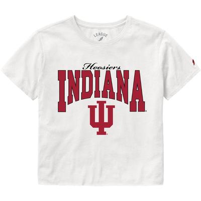 Indiana League Women's Clothesline Cotton Crop Tee