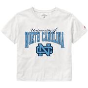  Unc League Women's Clothesline Cotton Crop Tee