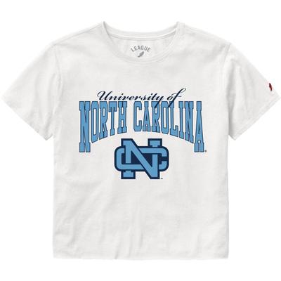 UNC League Women's Clothesline Cotton Crop Tee