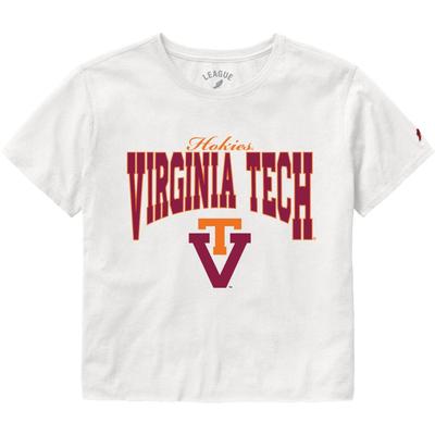 Virginia Tech League Women's Clothesline Cotton Crop Tee