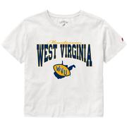  West Virginia League Women's Clothesline Cotton Crop Tee